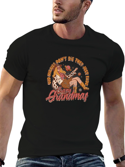 Crazy Grandmas T-Shirt - Old Hippies Dont Die