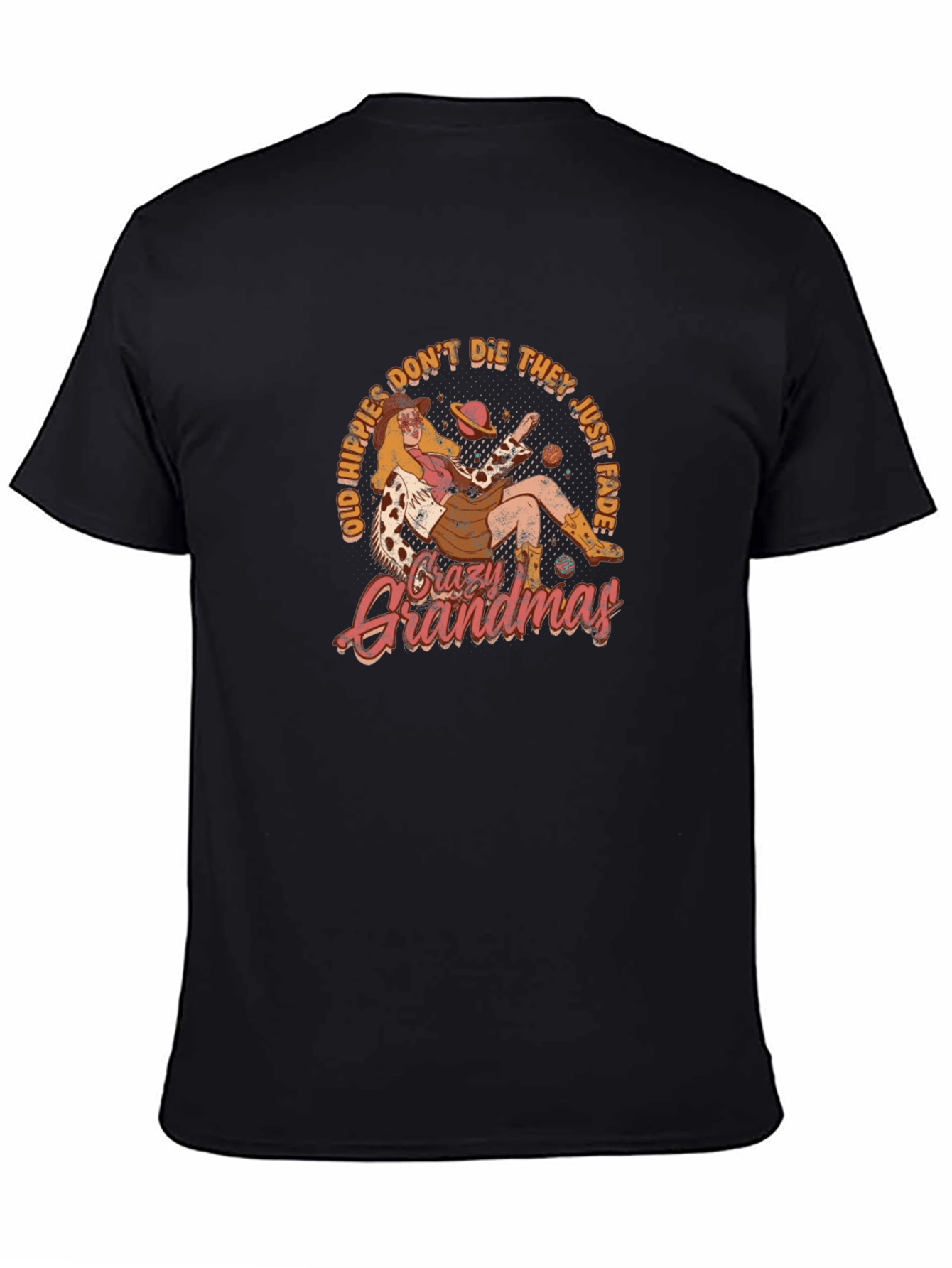 Crazy Grandmas T-Shirt - Old Hippies Dont Die