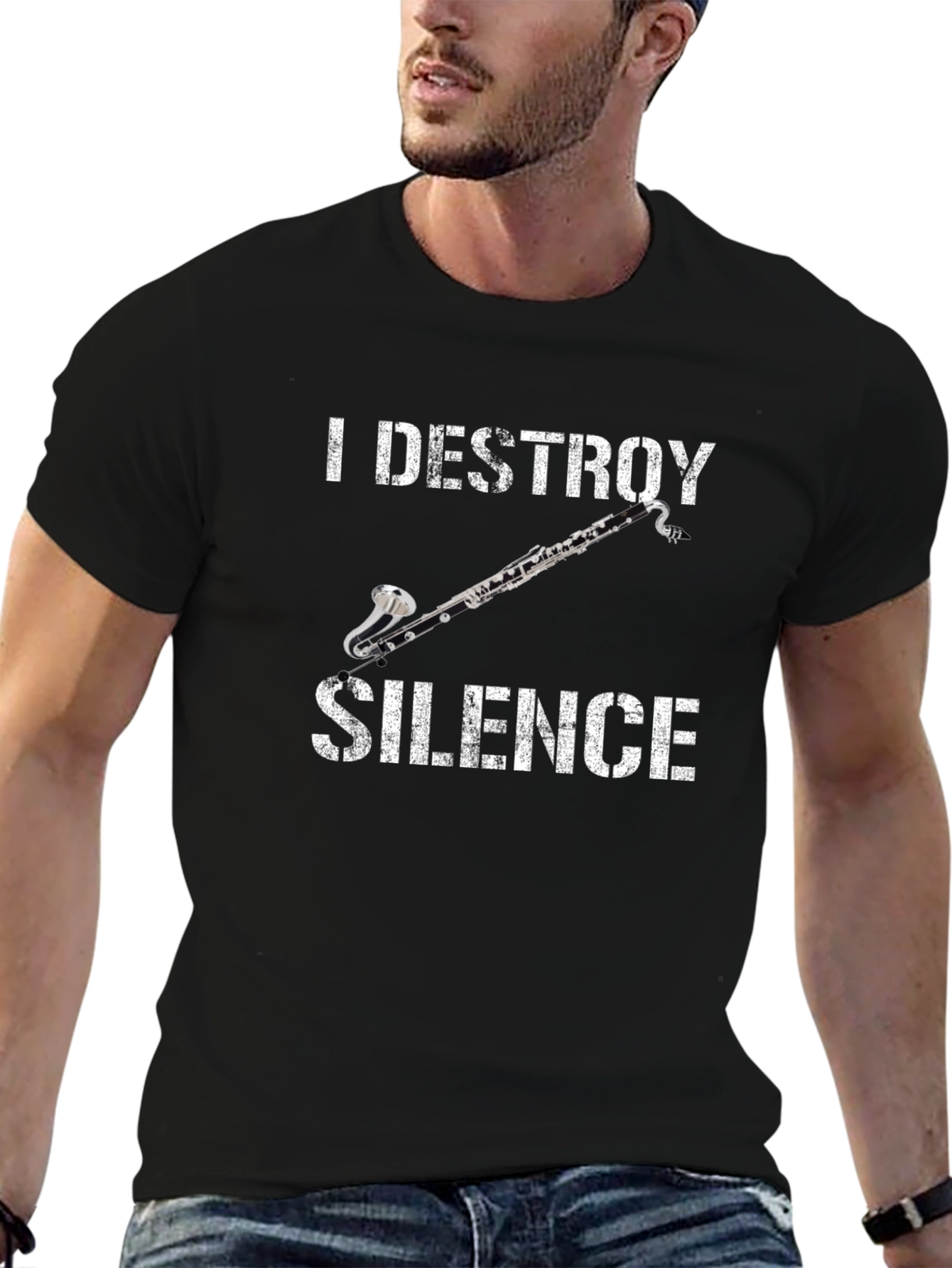 I Destroy Silence Clarinet T-Shirt