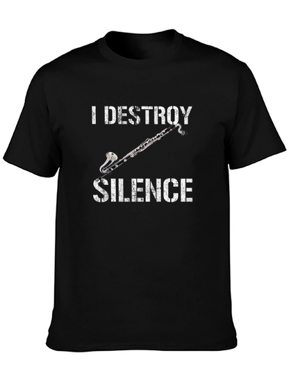 I Destroy Silence Clarinet T-Shirt