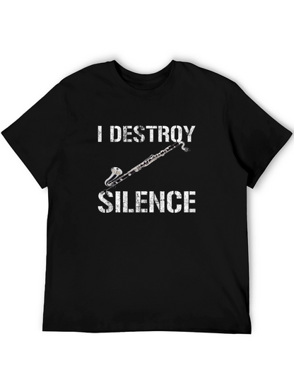 I Destroy Silence Clarinet T-Shirt