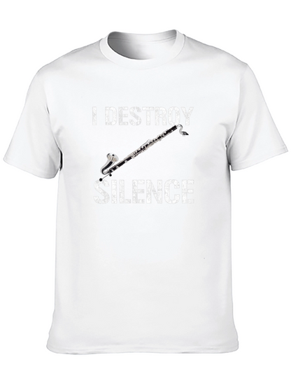 I Destroy Silence Clarinet T-Shirt
