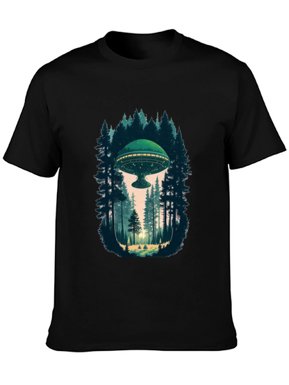 UFO in Forest Graphic Tee