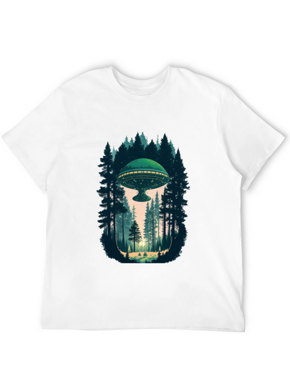 UFO in Forest Graphic Tee