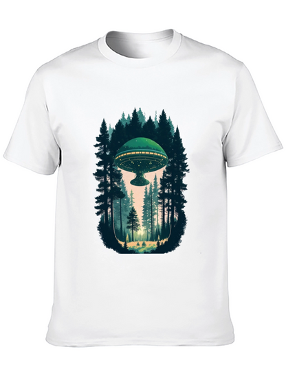 UFO in Forest Graphic Tee