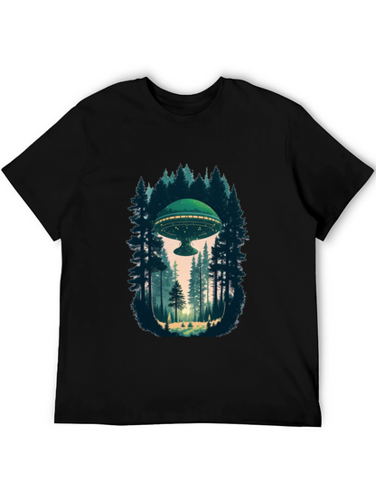 UFO in Forest Graphic Tee