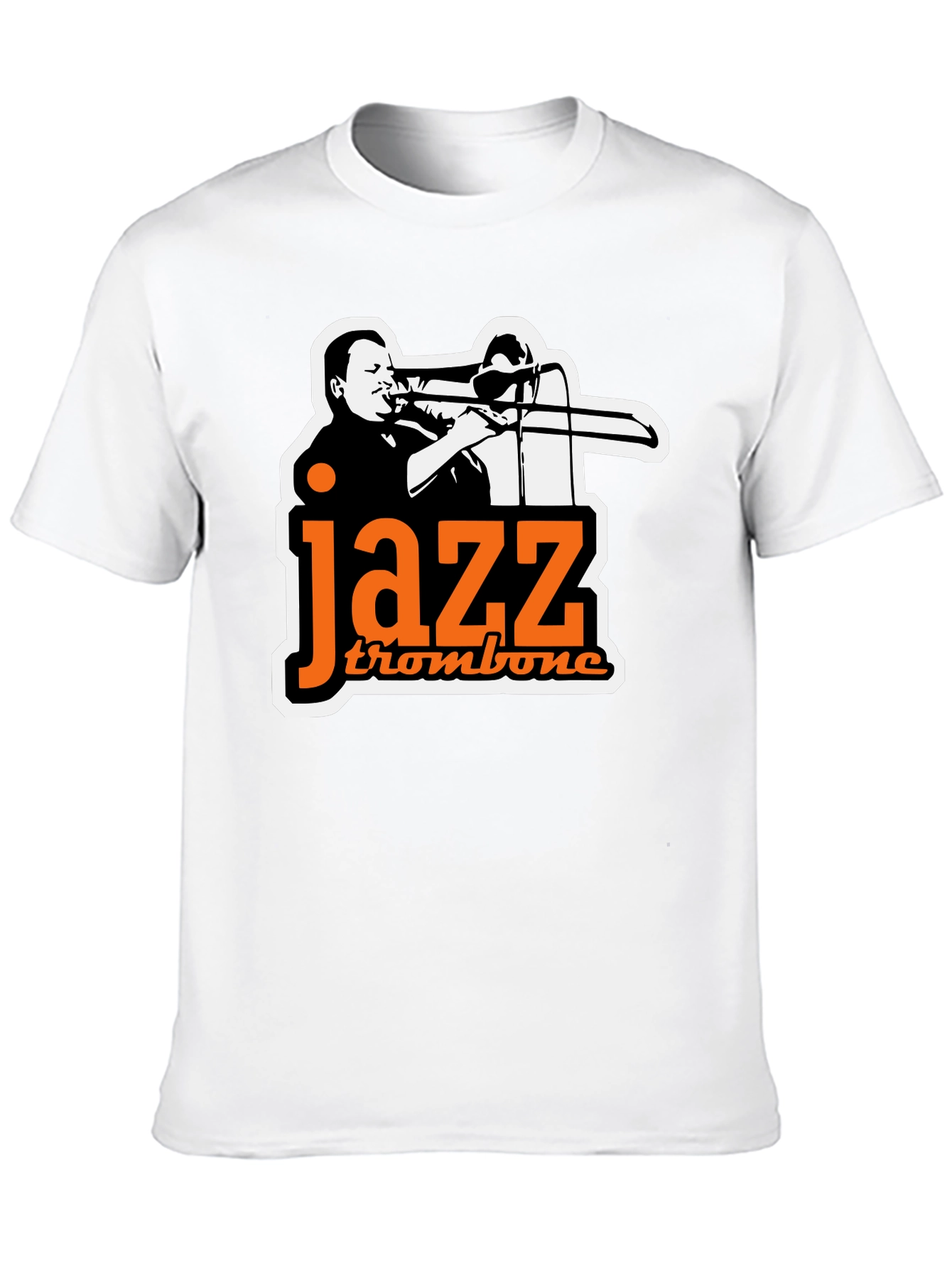 Jazz Trombone Graphic Tee - Black