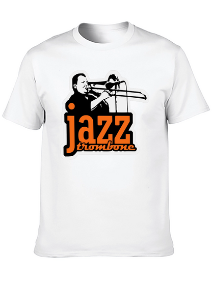 Jazz Trombone Graphic Tee - Black