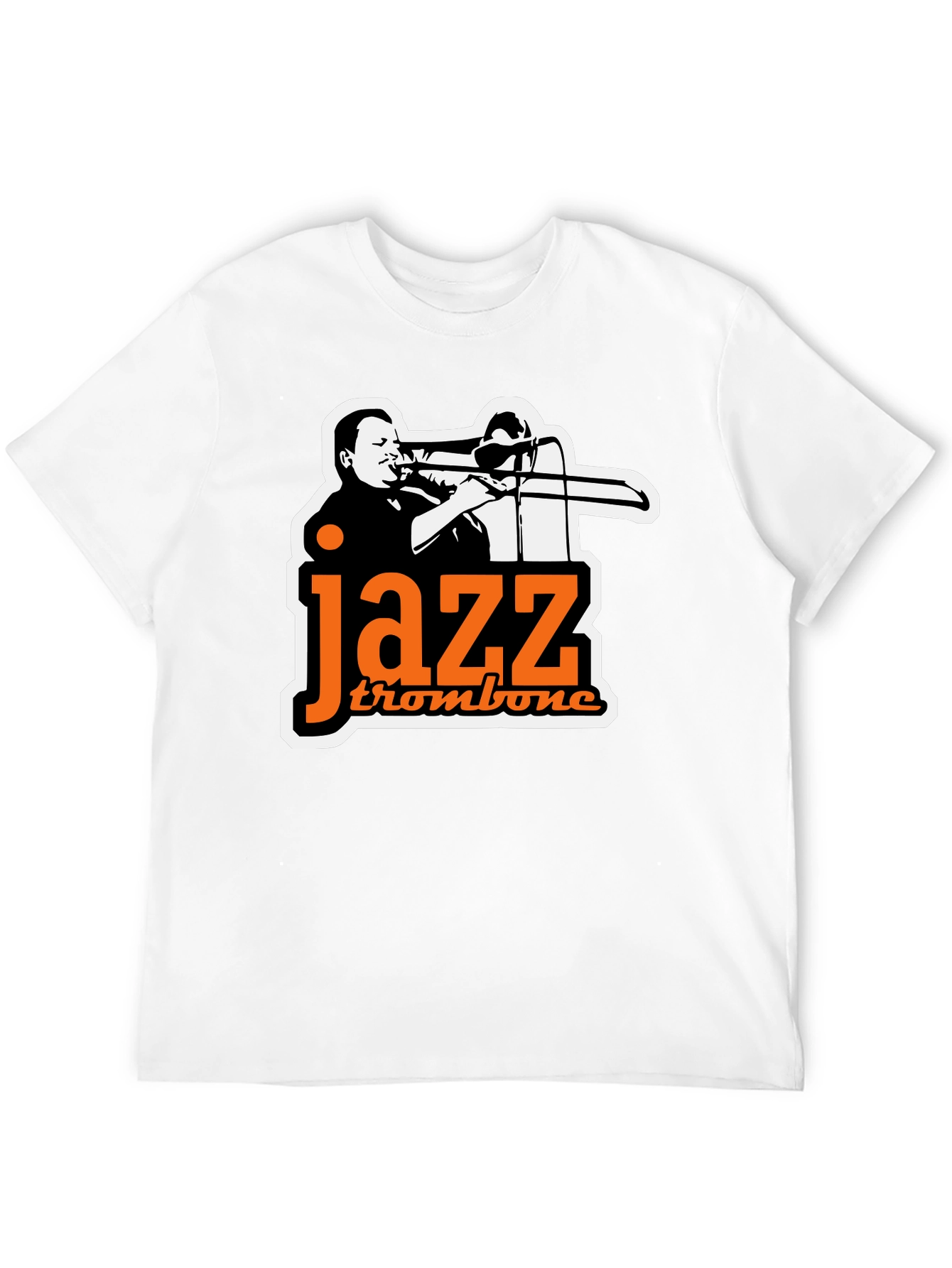 Jazz Trombone Graphic Tee - Black