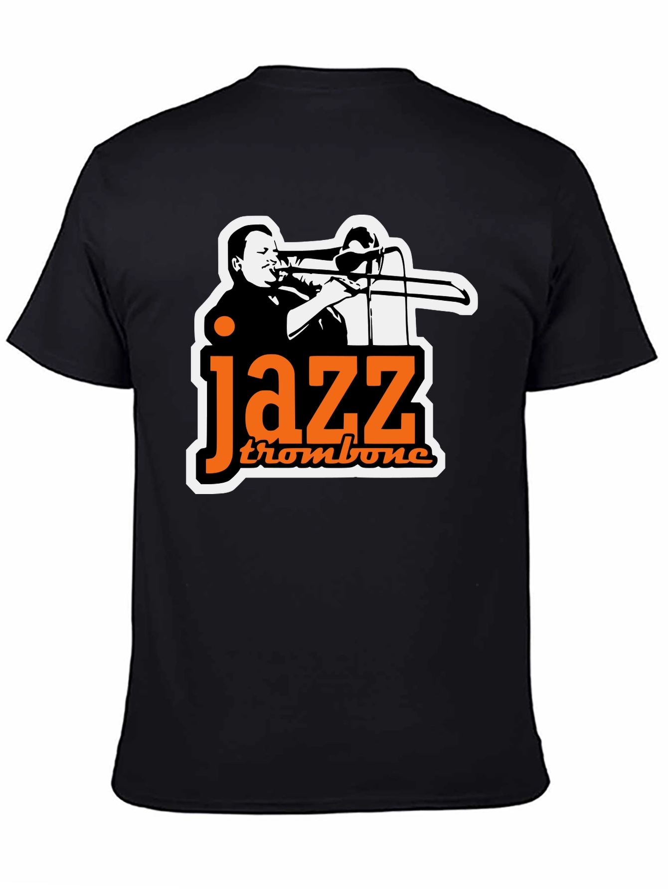 Jazz Trombone Graphic Tee - Black