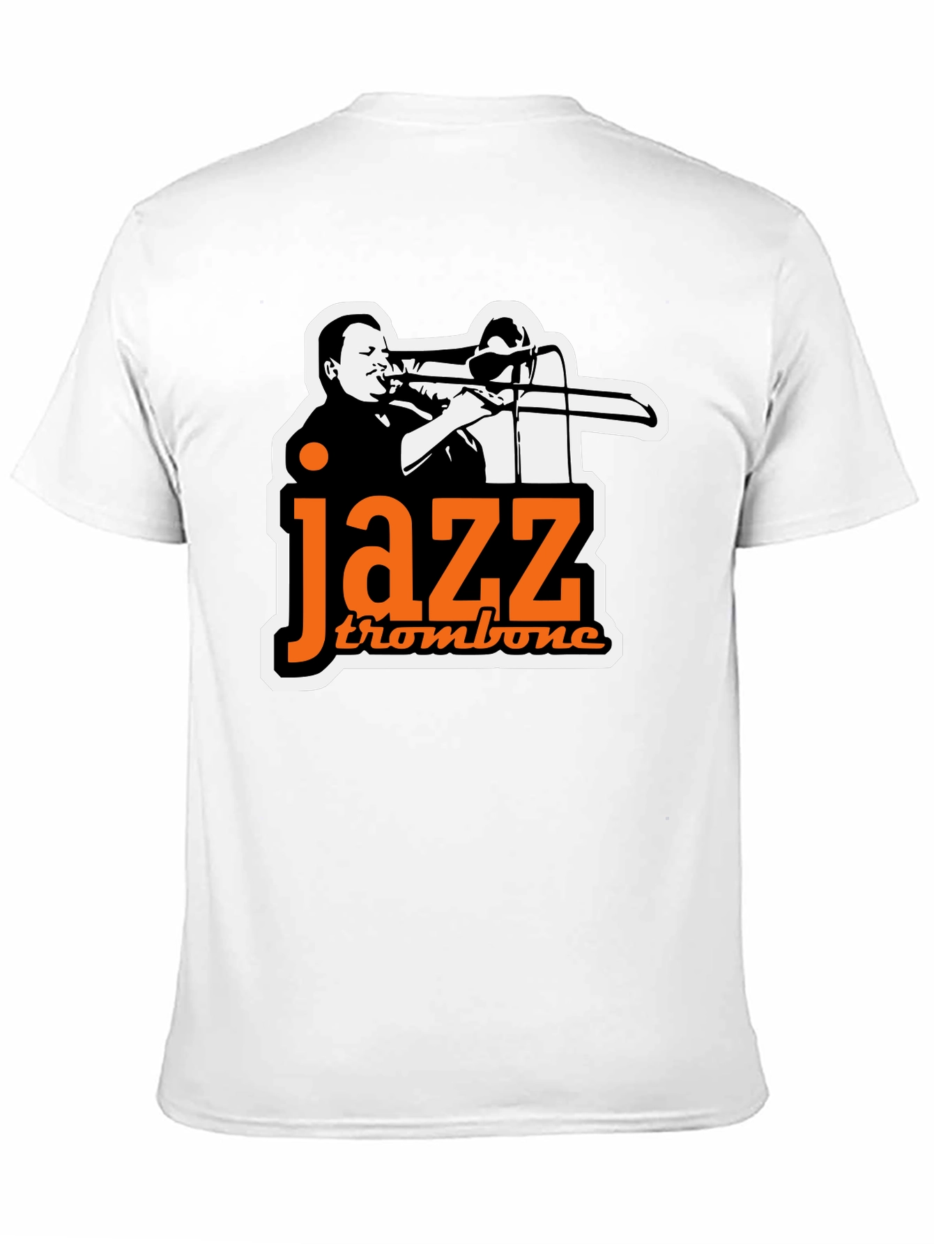 Jazz Trombone Graphic Tee - Black