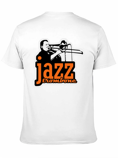 Jazz Trombone Graphic Tee - Black