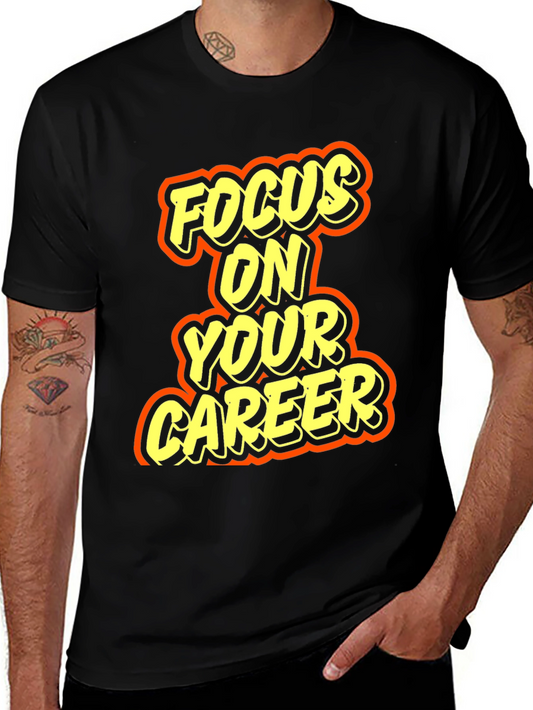 Focus On Your Career Graphic Tee - Black
