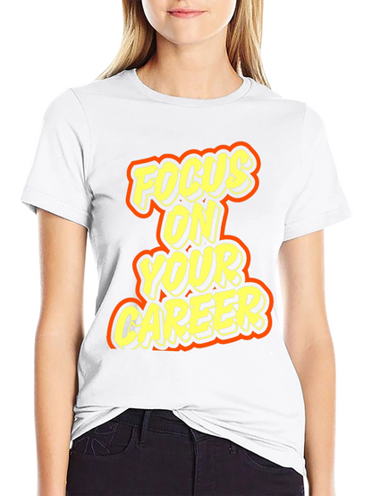 Focus On Your Career Graphic Tee - Black
