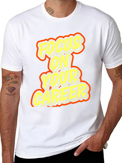 Focus On Your Career Graphic Tee - Black