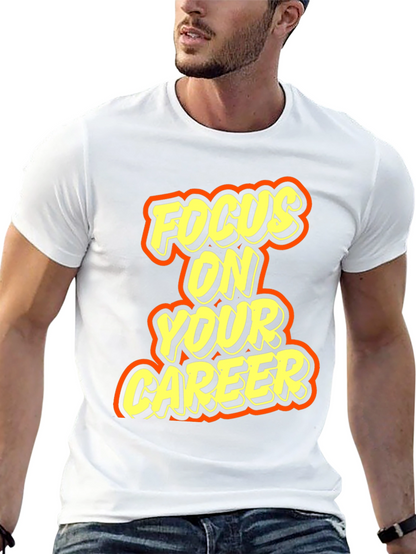 Focus On Your Career Graphic Tee - Black