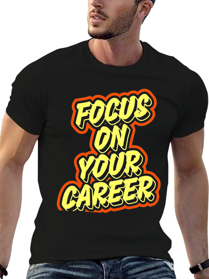 Focus On Your Career Graphic Tee - Black