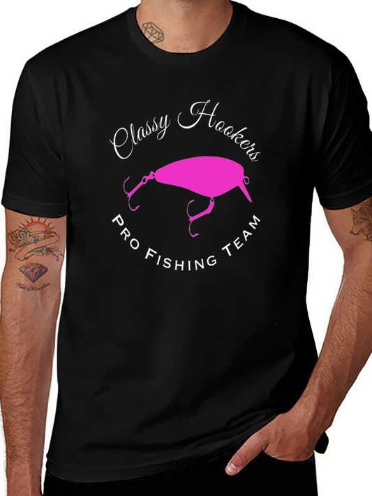 Classy Hookers Pro Fishing Team Graphic T-Shirt