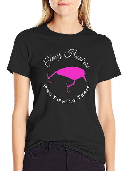 Classy Hookers Pro Fishing Team Graphic T-Shirt