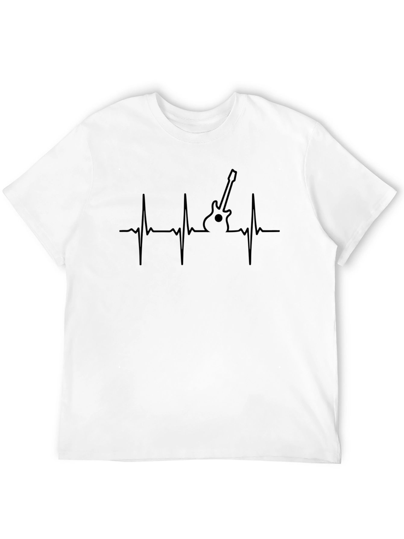 Guitar Heartbeat T-Shirt - Music Lover Tee