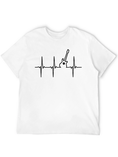 Guitar Heartbeat T-Shirt - Music Lover Tee