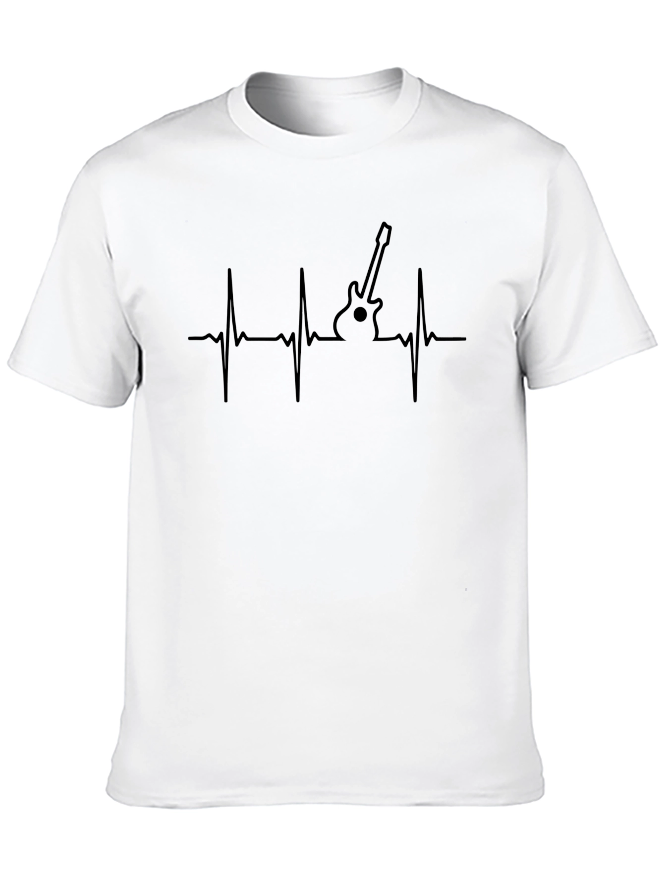 Guitar Heartbeat T-Shirt - Music Lover Tee