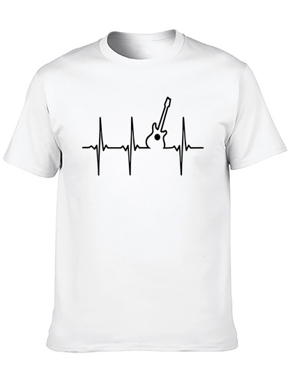 Guitar Heartbeat T-Shirt - Music Lover Tee