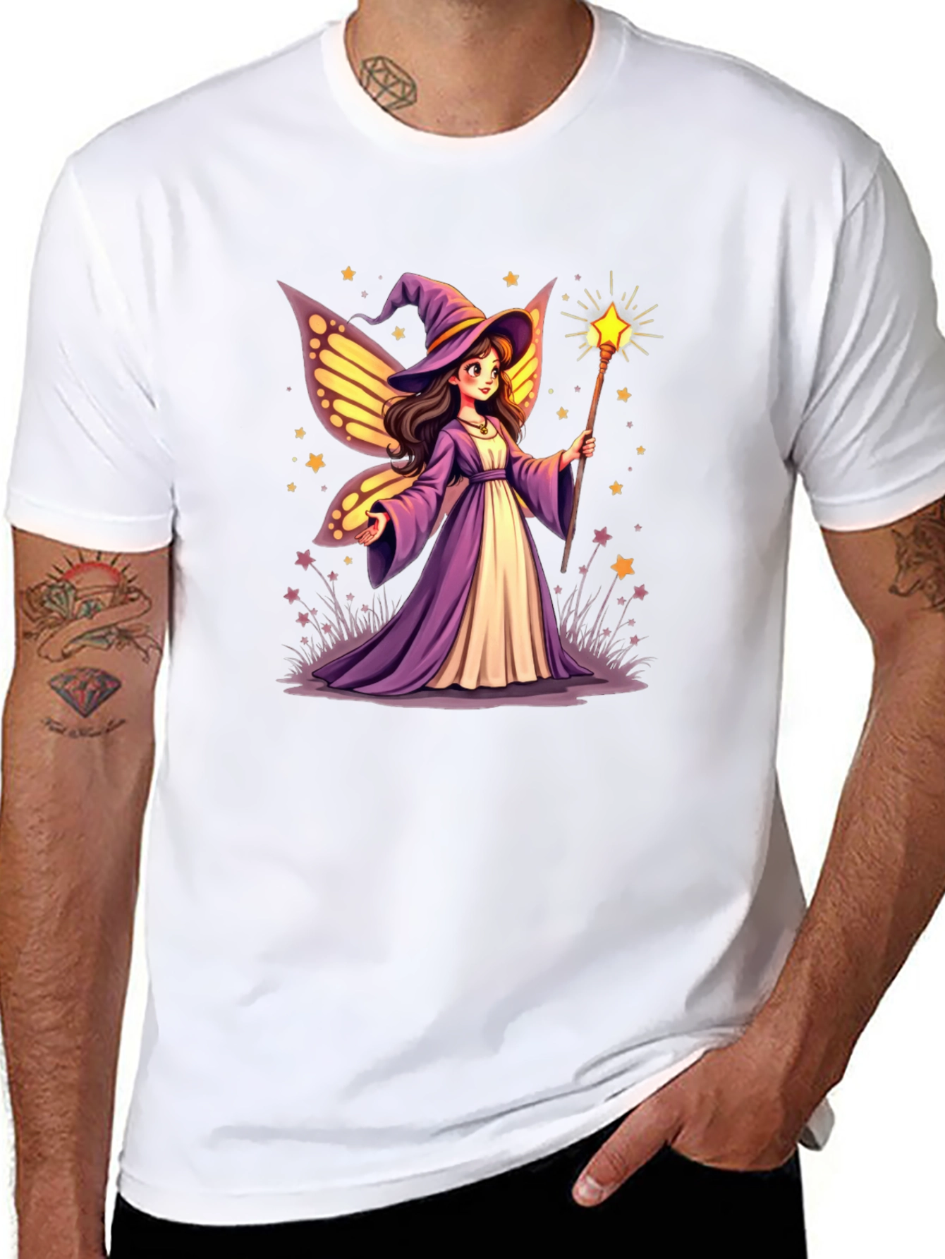 Fairy Wizard T-Shirt - Magical Design