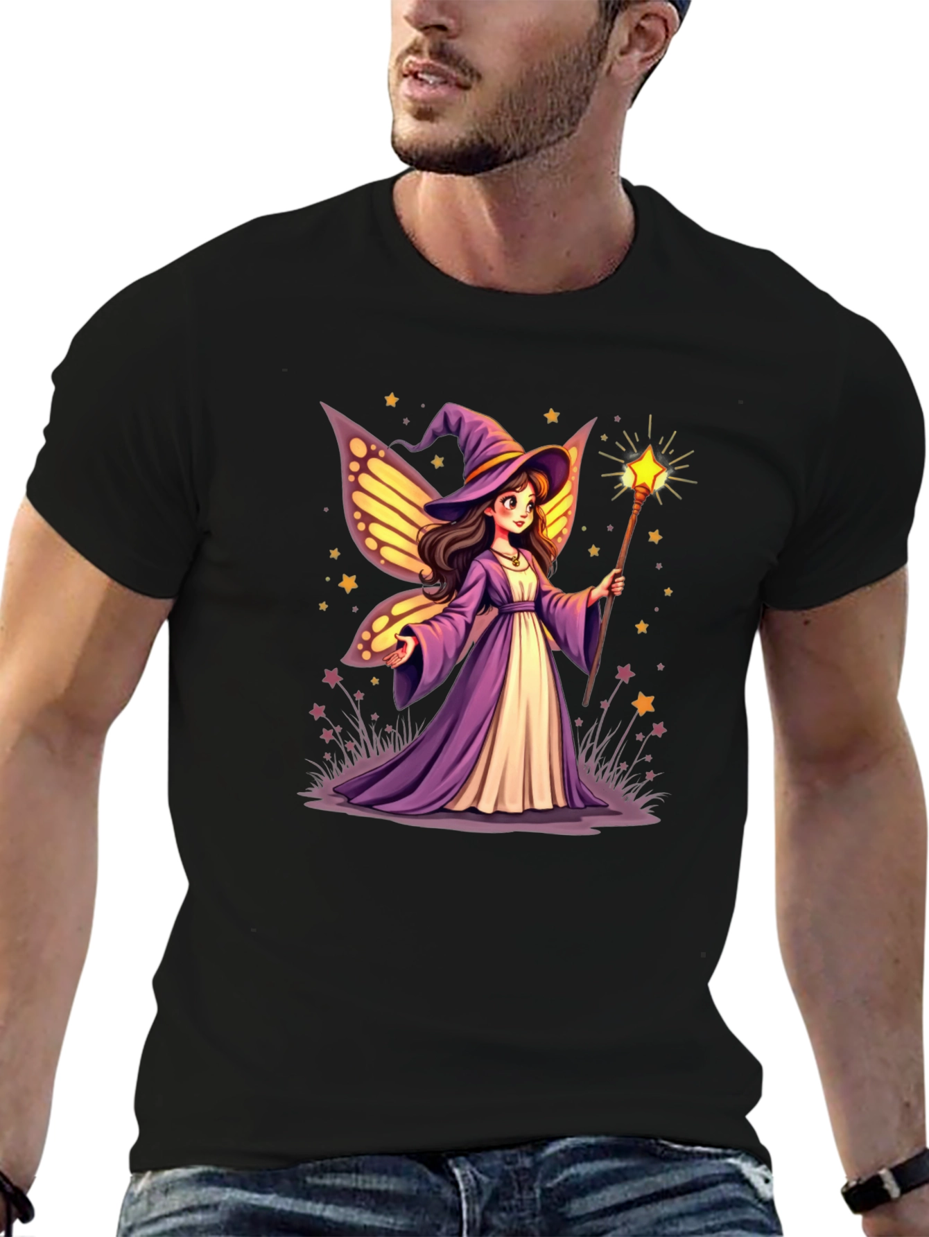 Fairy Wizard T-Shirt - Magical Design
