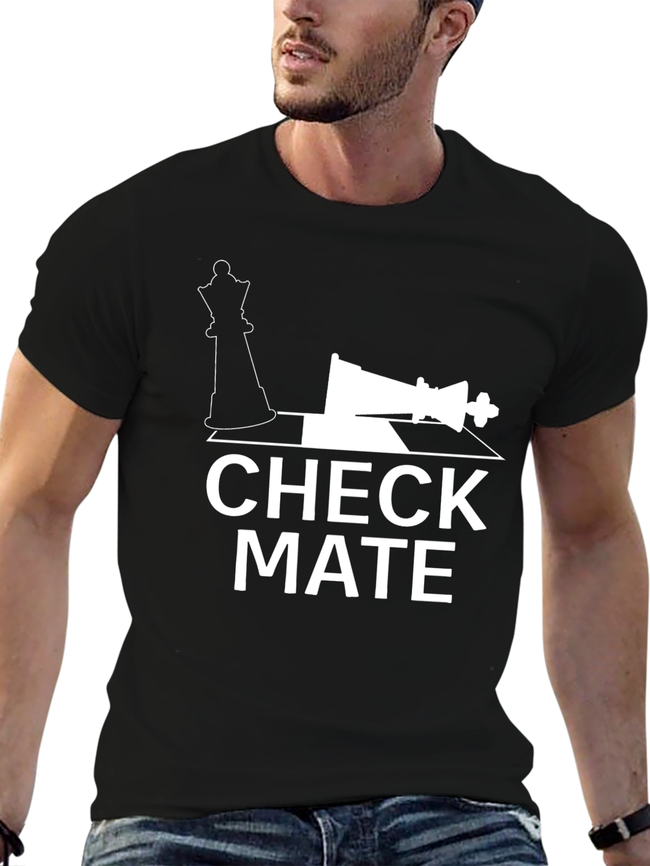 Checkmate T-Shirt - Chess Queen & King Graphic Tee