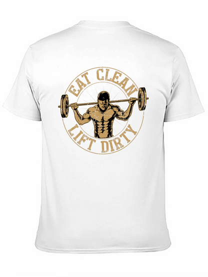 Eat Clean Lift Dirty Black Graphic Tee