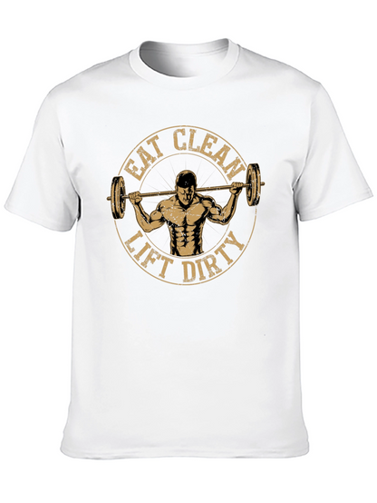 Eat Clean Lift Dirty Black Graphic Tee