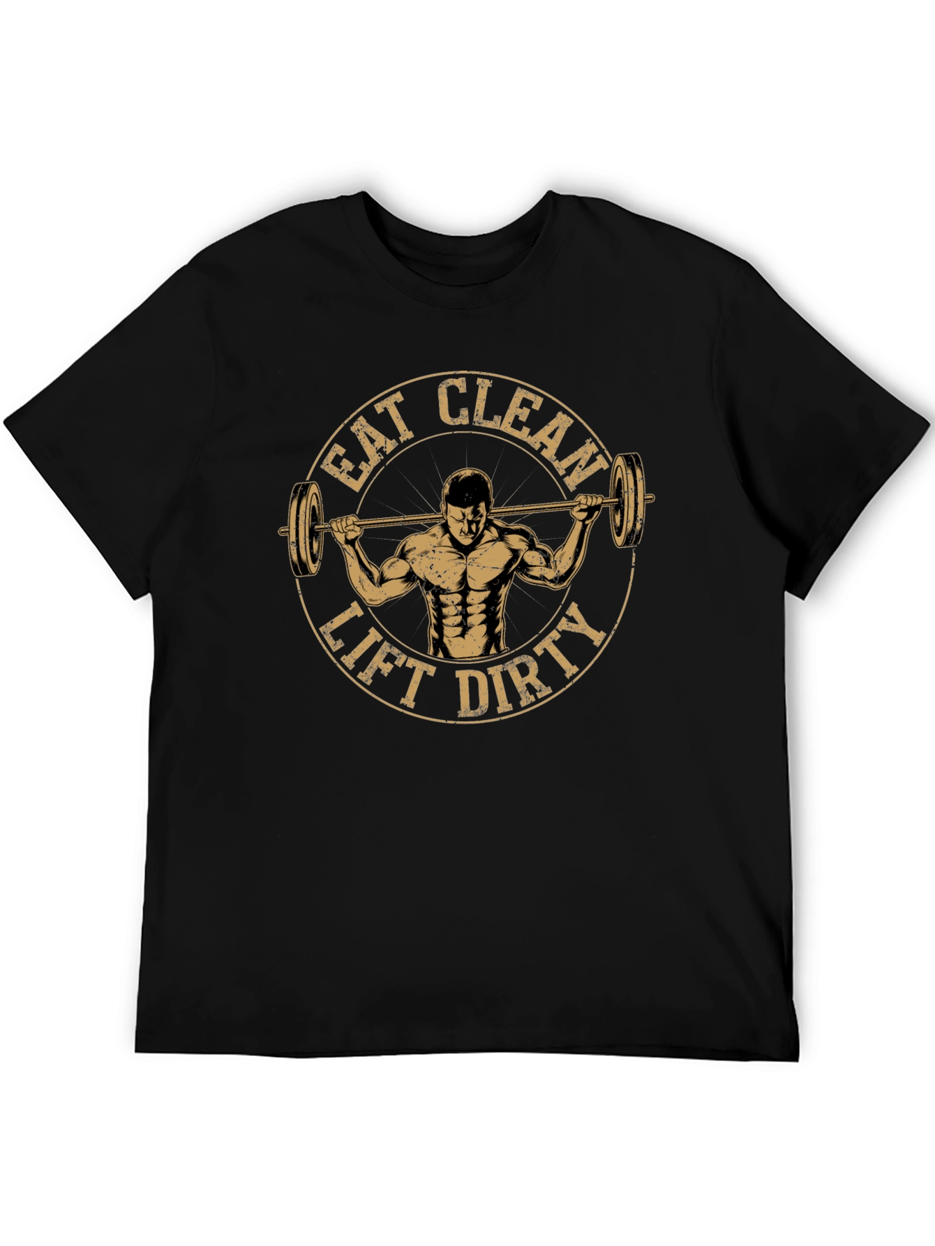 Eat Clean Lift Dirty Black Graphic Tee