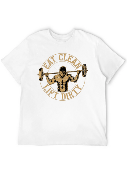 Eat Clean Lift Dirty Black Graphic Tee