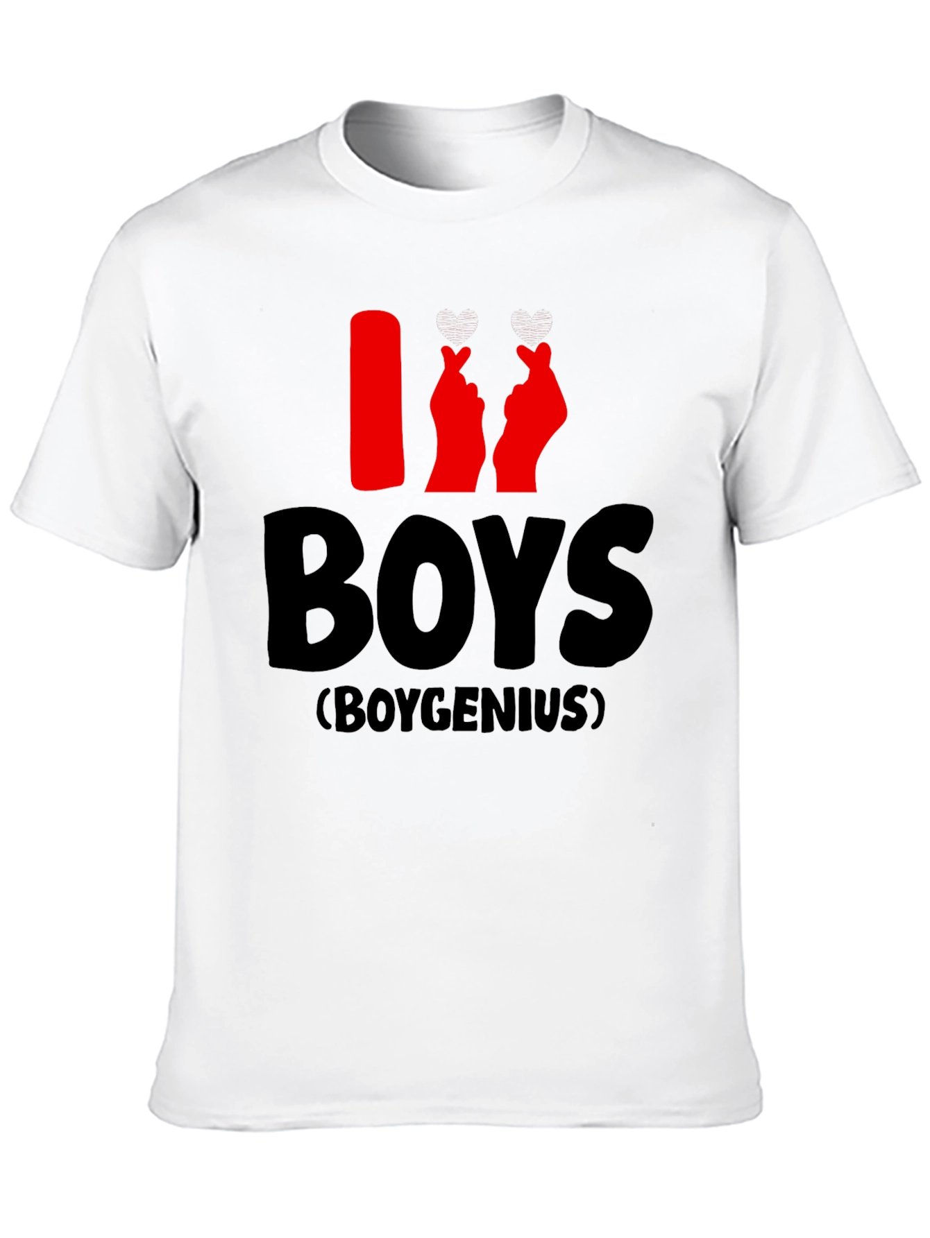 I Heart Boys T-Shirt - Boygenius Design