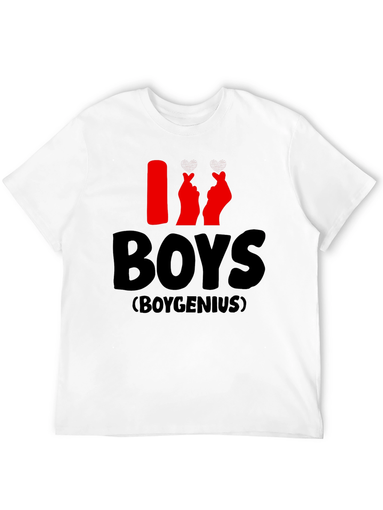 I Heart Boys T-Shirt - Boygenius Design