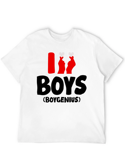 I Heart Boys T-Shirt - Boygenius Design