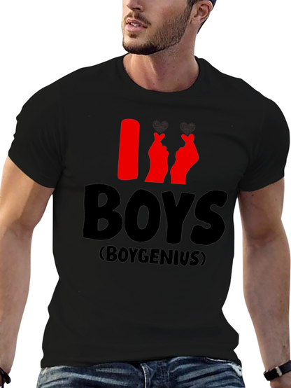 I Heart Boys T-Shirt - Boygenius Design