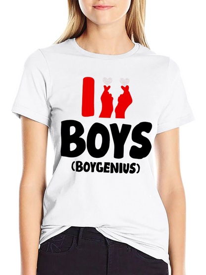 I Heart Boys T-Shirt - Boygenius Design