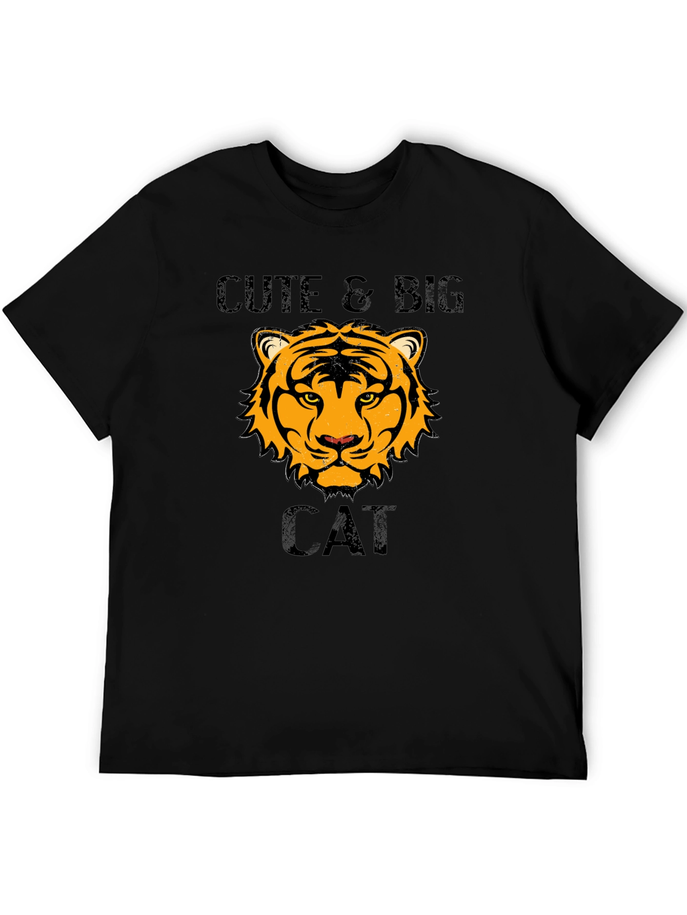Cute & Big Cat T-Shirt - Tiger Design