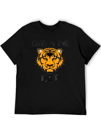 Cute & Big Cat T-Shirt - Tiger Design