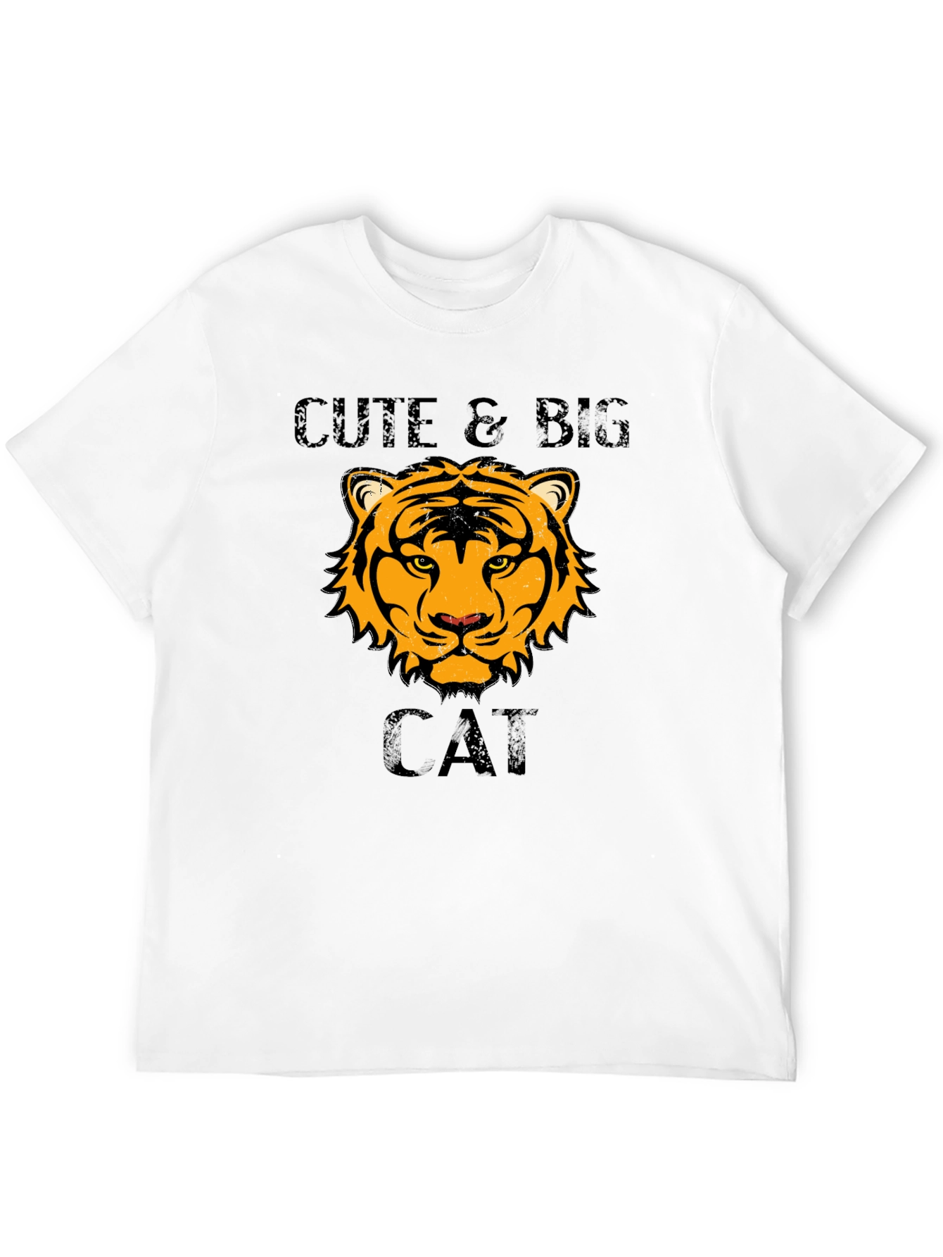 Cute & Big Cat T-Shirt - Tiger Design