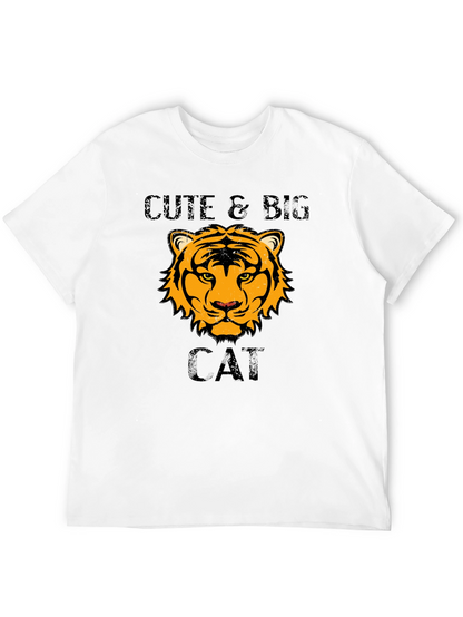 Cute & Big Cat T-Shirt - Tiger Design