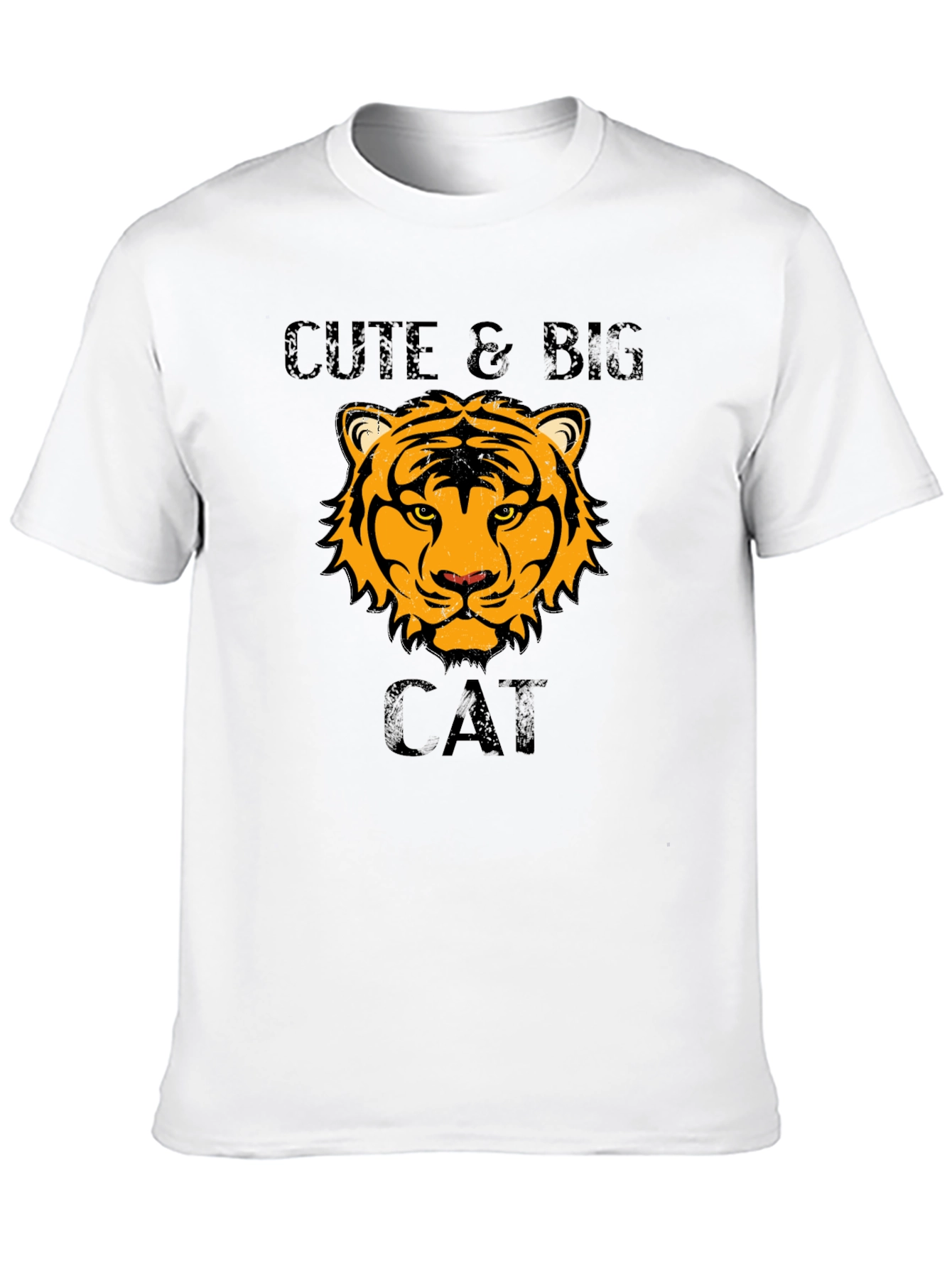 Cute & Big Cat T-Shirt - Tiger Design