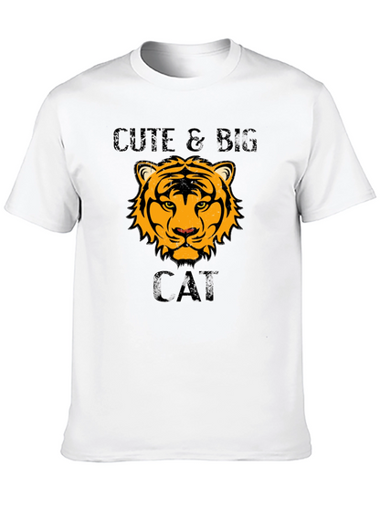 Cute & Big Cat T-Shirt - Tiger Design