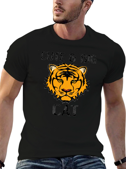 Cute & Big Cat T-Shirt - Tiger Design