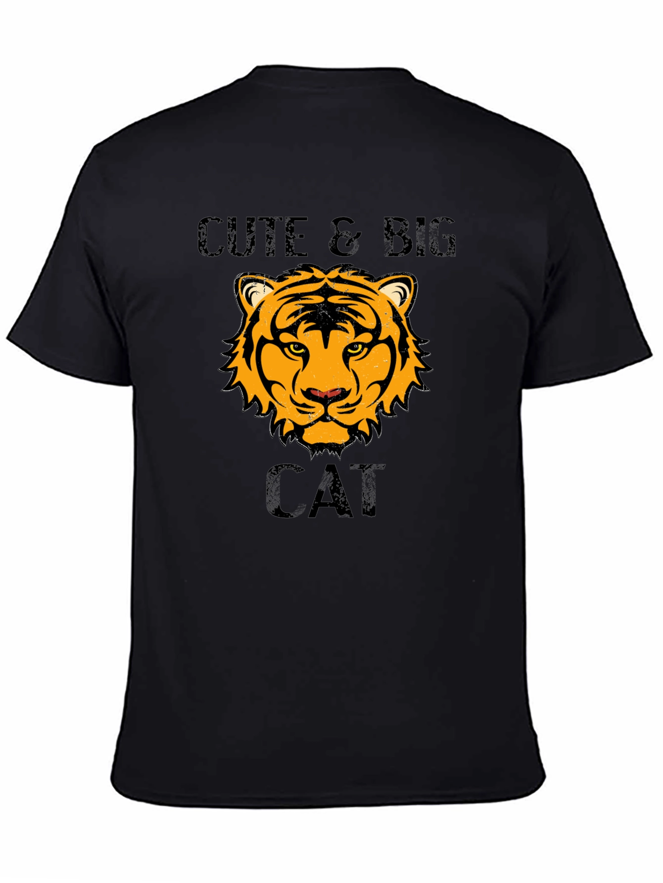 Cute & Big Cat T-Shirt - Tiger Design