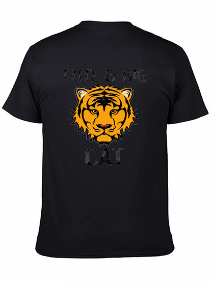 Cute & Big Cat T-Shirt - Tiger Design