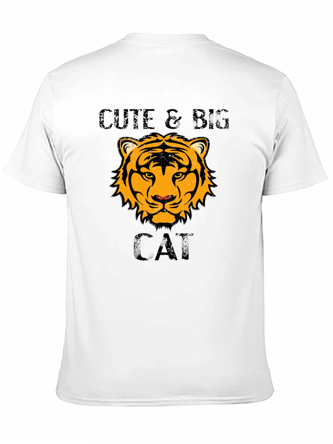 Cute & Big Cat T-Shirt - Tiger Design