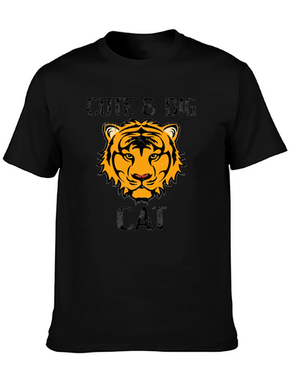 Cute & Big Cat T-Shirt - Tiger Design